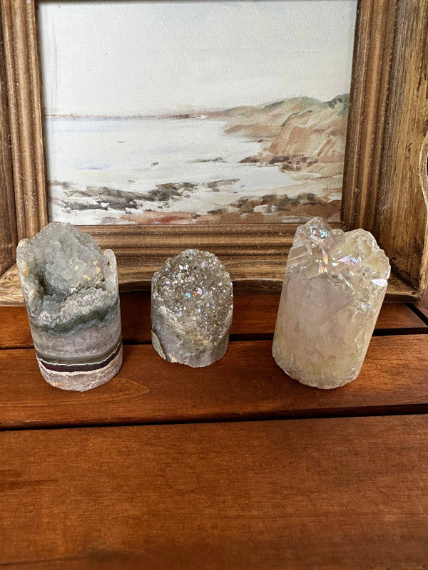 Wholesale Angel Aura Pillar - 1-3"-Pillars-Angelic Healing Crystals Wholesale