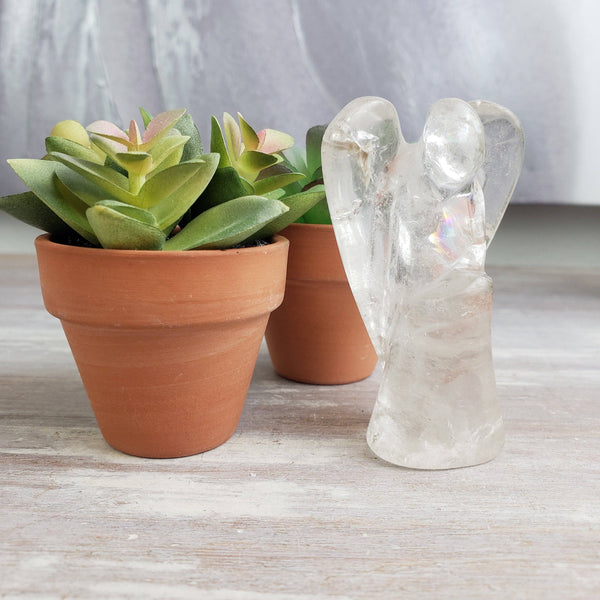 Wholesale Angel Statue Clear Quartz 1-2"-Rocks & Fossils-Angelic Healing Crystals Wholesale