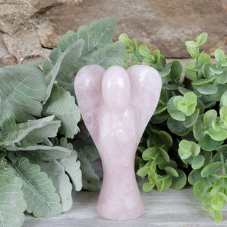 Wholesale Rose Quartz Angel Statue 4-6"-Angels-Angelic Healing Crystals Wholesale