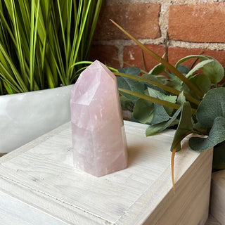 Rose Quartz Polished Point Pillar 7-9"-Pillars-Angelic Healing Crystals Wholesale