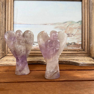 Wholesale Amethyst Polished Angel Statue 3"-Angels-Angelic Healing Crystals Wholesale