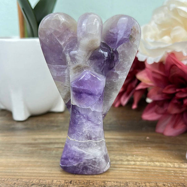 Wholesale Amethyst Polished Angel Statues sized 4-6"-Angels-Angelic Healing Crystals Wholesale