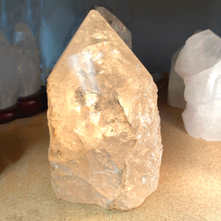 Wholesale Clear Quartz Polished Tip Lamp-Lamps-Angelic Healing Crystals Wholesale