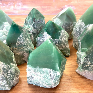 Wholesale Natural Green Aventurine Pillars with Polished Tips 3 to 5"- Sold by Piece-Polished Tips-Angelic Healing Crystals Wholesale