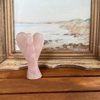Wholesale Rose Quartz Polished Angel Statue 3"-Angels-Angelic Healing Crystals Wholesale