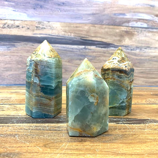 Wholesale Stunning Blue Onyx Polished Pillars 3-6"-Pillars-Angelic Healing Crystals Wholesale