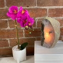 Agate Lamp 5-7" with bulb and cord (Blue, Pink, Natural, Purple) - Stunning Home Décor-Lamps-Angelic Healing Crystals Wholesale
