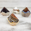 Agate Natural Polished Tip with Rough Base-Pillars-Angelic Healing Crystals Wholesale