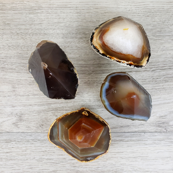 Agate Natural Polished Tip with Rough Base-Pillars-Angelic Healing Crystals Wholesale