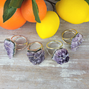Amethyst Cluster Napkin Rings (set of 4) - Brazil-Napkin Rings-Angelic Healing Crystals Wholesale