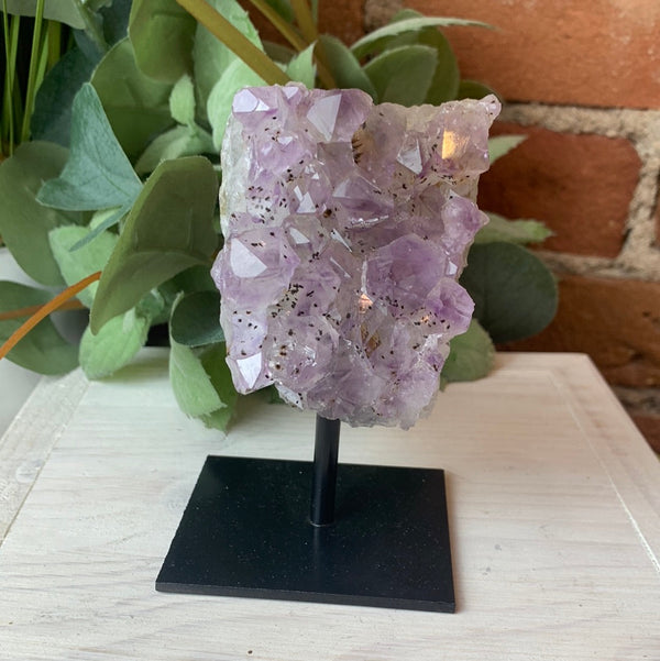 Amethyst Specimen on Iron Stand 5.75 to 7"-Specimen on Stand-Angelic Healing Crystals Wholesale