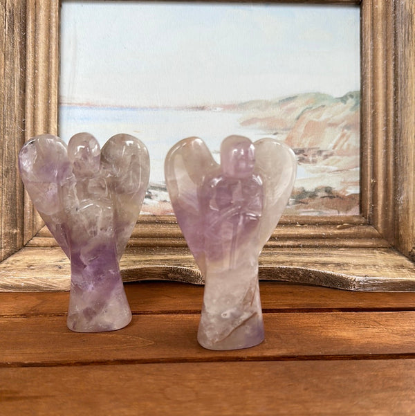 Angels Carved 3-3.5" (Various Gemstones)-Angels-Angelic Healing Crystals Wholesale