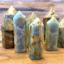 Blue Onyx Polished Pillar Under .5 lb-Pillars-Angelic Healing Crystals Wholesale