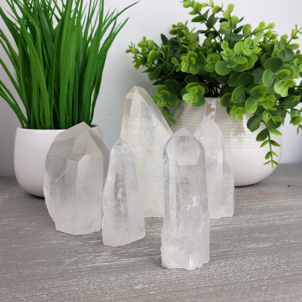 Clear Quartz Rough Pillar 3-5"-Specimen-Angelic Healing Crystals Wholesale