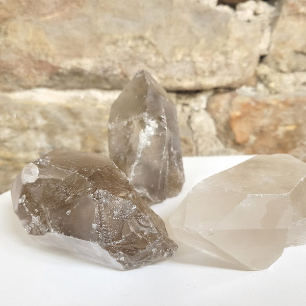 Clear Quartz or Smoky Quartz Natural Point 4-6”-Rocks & Fossils-Angelic Healing Crystals Wholesale