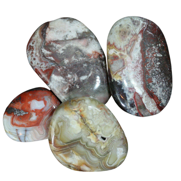 Crazy Lace Agate Stone Tumbled 1"-Loose Stones-Angelic Healing Crystals Wholesale
