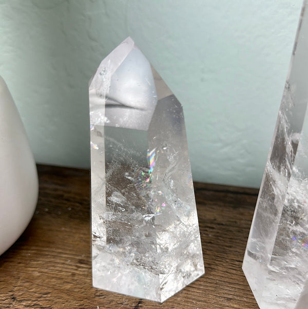Crystal Quartz Pillar Grade AA 3-5"-Specimen-Angelic Healing Crystals Wholesale