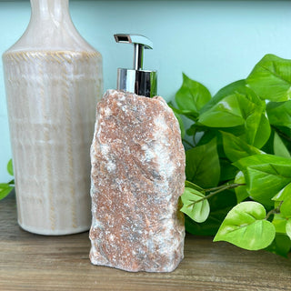 Orange Calcite Soap Dispenser-Soap & Lotion Dispensers-Angelic Healing Crystals Wholesale