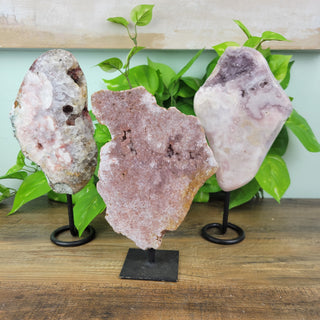 Pink (Rose) Amethyst Specimen on Stand-Specimen on Stand-Angelic Healing Crystals Wholesale