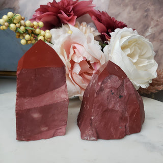 Red Jasper Polished Tip 3-5"-Pillars-Angelic Healing Crystals Wholesale
