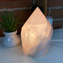 Rose Quartz Polished Point Lamp with bulb and cord-Lamps-Angelic Healing Crystals Wholesale
