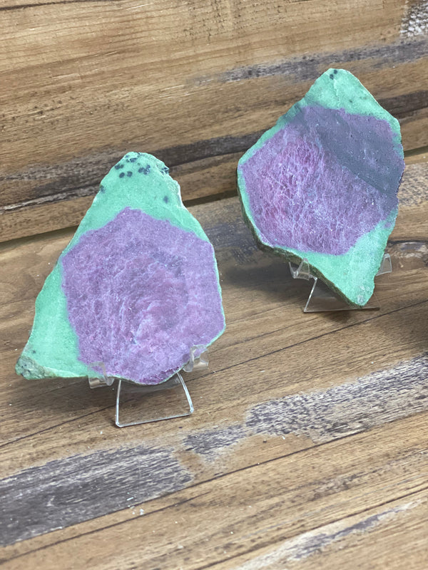 Ruby in Zoisite Slice Slice 2 to 4.5"-Specimens-Angelic Healing Crystals Wholesale