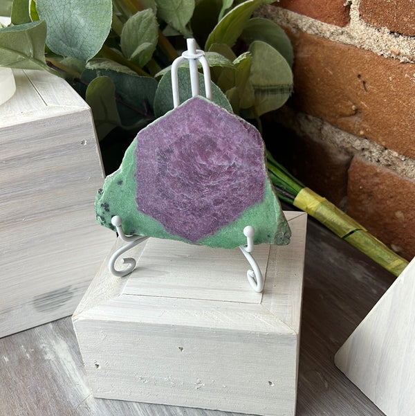 Ruby in Zoisite Slice Slice 2 to 4.5"-Specimens-Angelic Healing Crystals Wholesale
