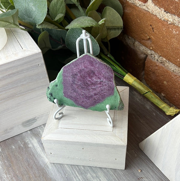 Ruby in Zoisite Slice Slice 2 to 4.5"-Specimens-Angelic Healing Crystals Wholesale