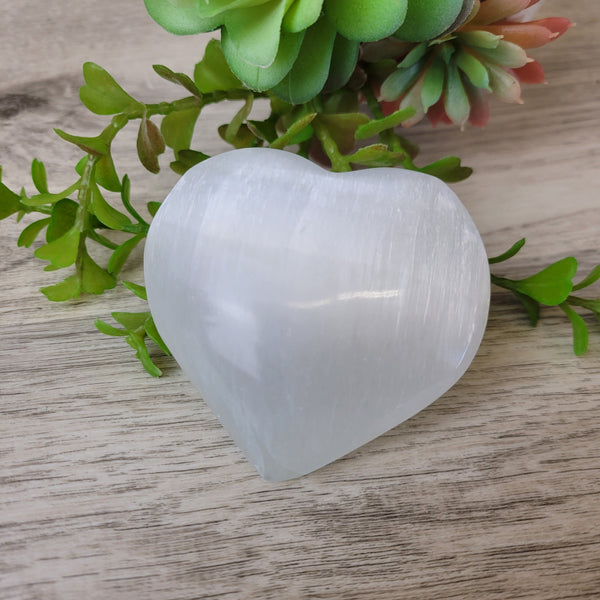 Selenite Heart 2"-Hearts-Angelic Healing Crystals Wholesale