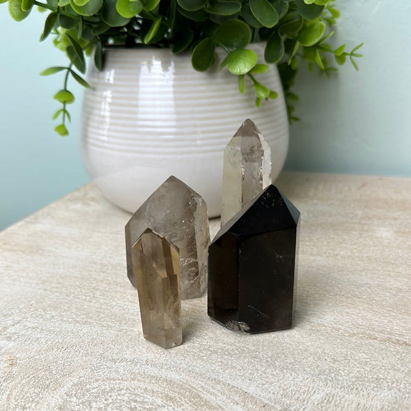 Smoky Quartz Polished Pillar Under .5lb-Pillars-Angelic Healing Crystals Wholesale