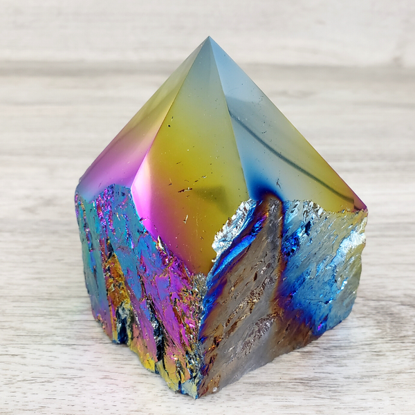 Titanium Quartz Polished Tips 2 to 5 inches-Rocks & Fossils-Angelic Healing Crystals Wholesale