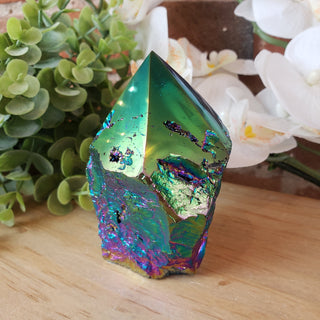 Titanium Quartz Polished Tips 2 to 5 inches-Rocks & Fossils-Angelic Healing Crystals Wholesale