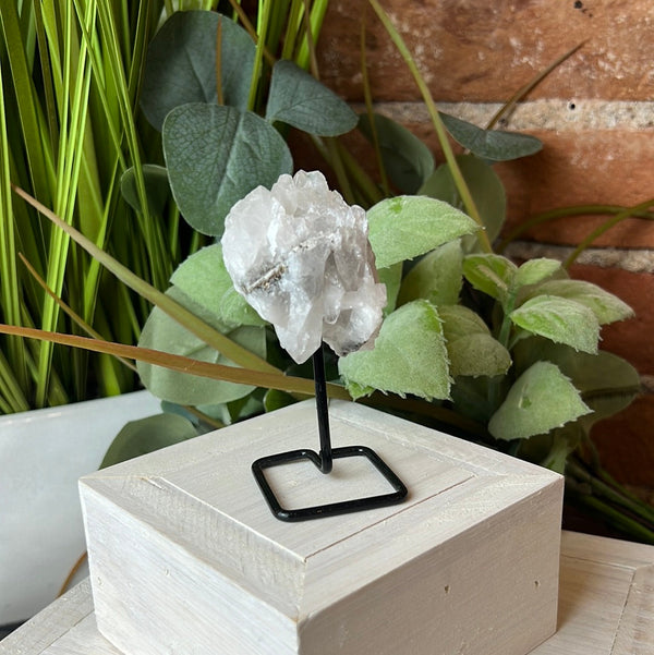 Tourmalated Quartz Specimen on Stand 3"-Specimen on Stand-Angelic Healing Crystals Wholesale