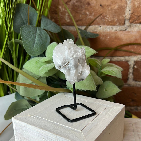 Tourmalated Quartz Specimen on Stand 3"-Specimen on Stand-Angelic Healing Crystals Wholesale